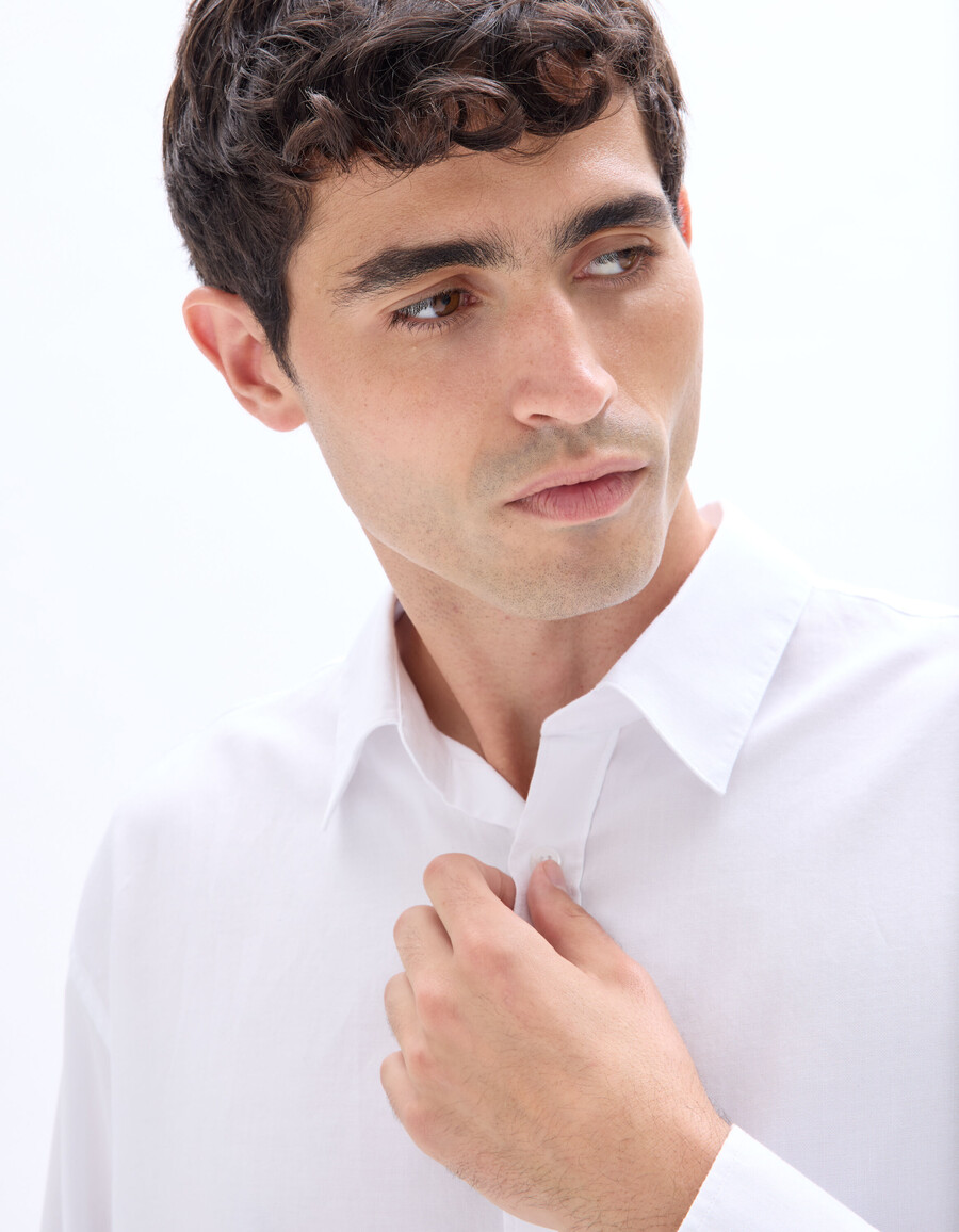 camisa oxford extragrande 100 algodón