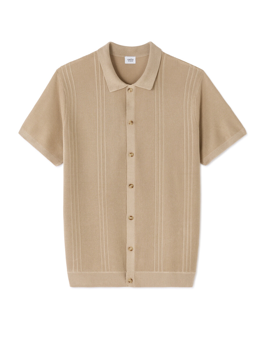 camisa de punto de corte regular