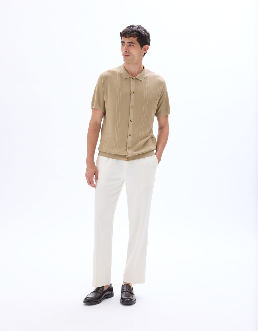 camisa de punto de corte regular