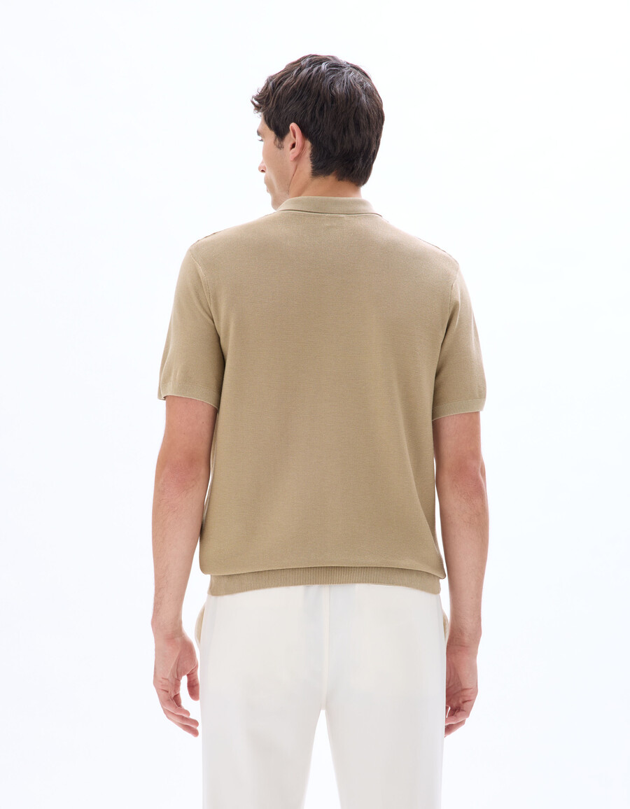 camisa de punto de corte regular