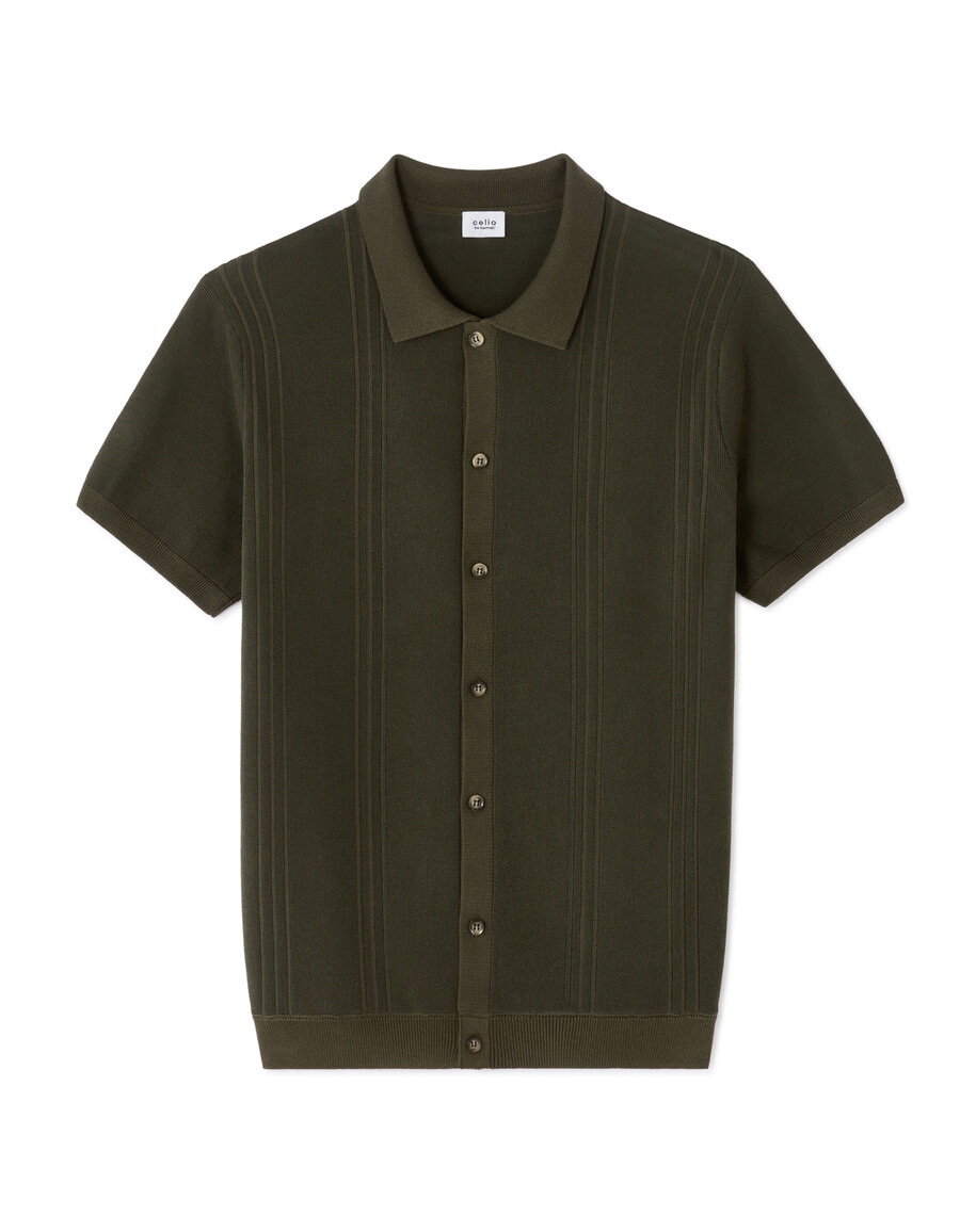 camisa de punto de corte regular