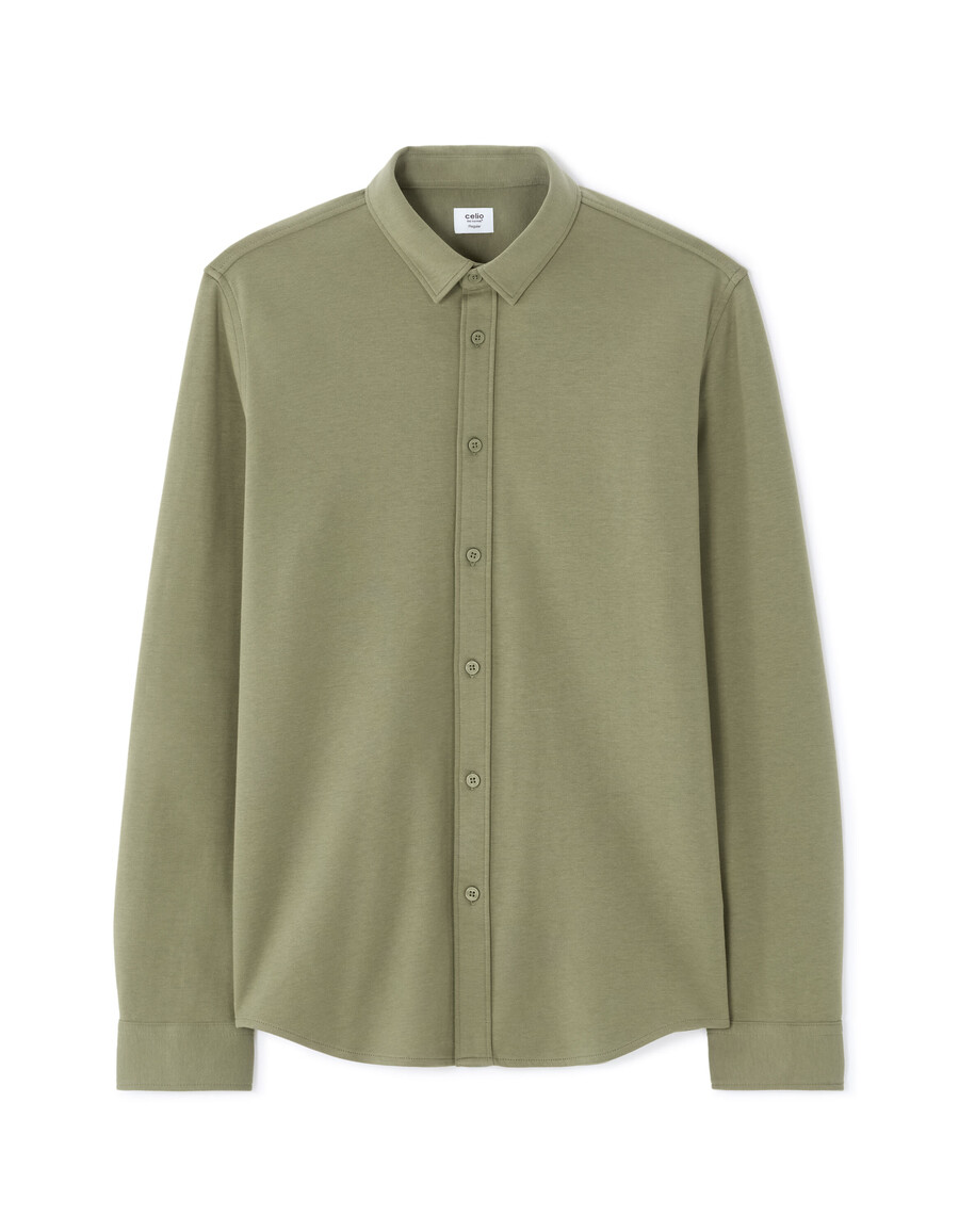 camisa de jersey de corte regular