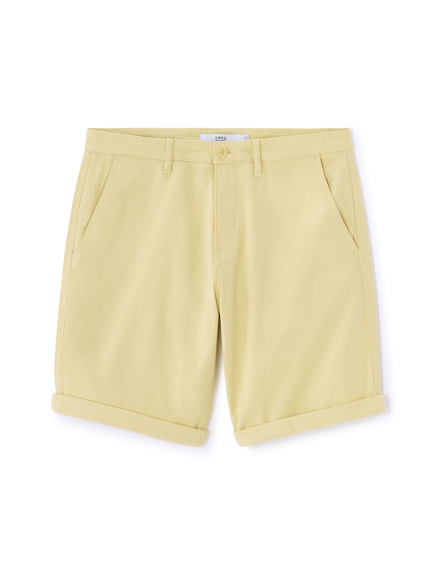 bermudas chinas de algodón elástico