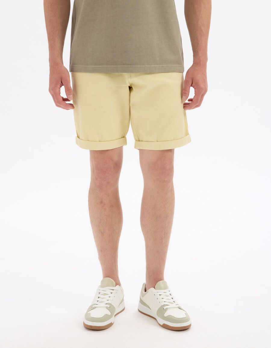 bermudas chinas de algodón elástico