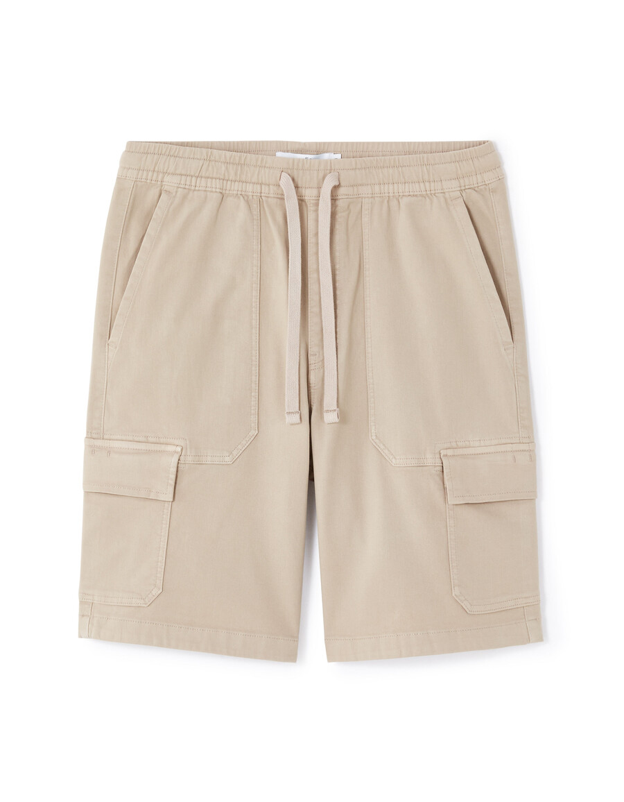 bermudas cargo de algodón elástico