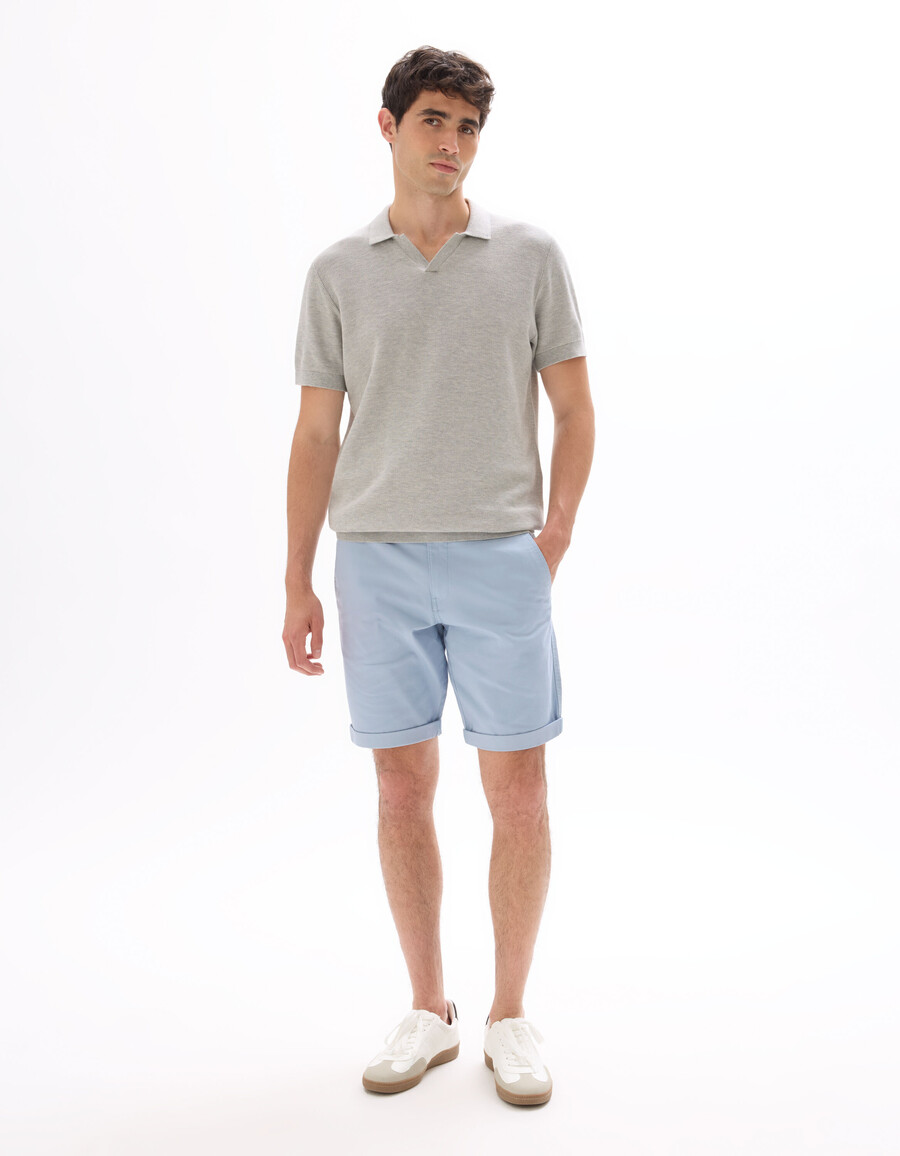 bermudas chinas de algodón elástico