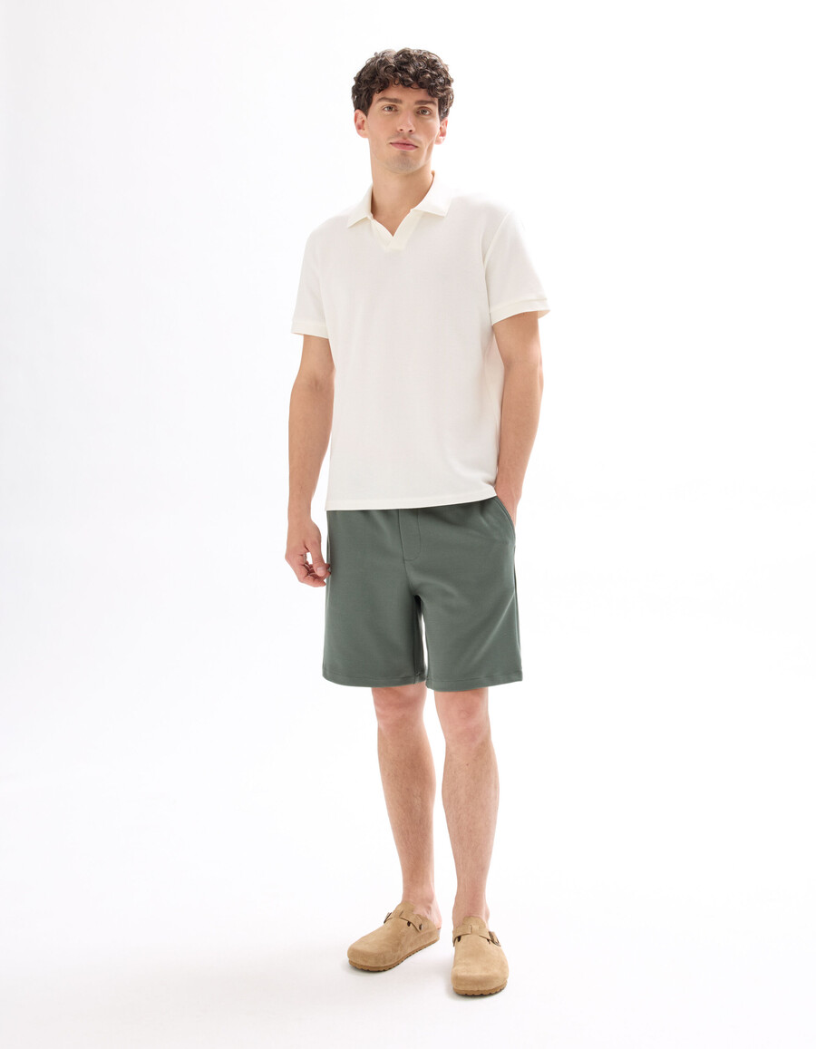 bermudas de piqué elástico