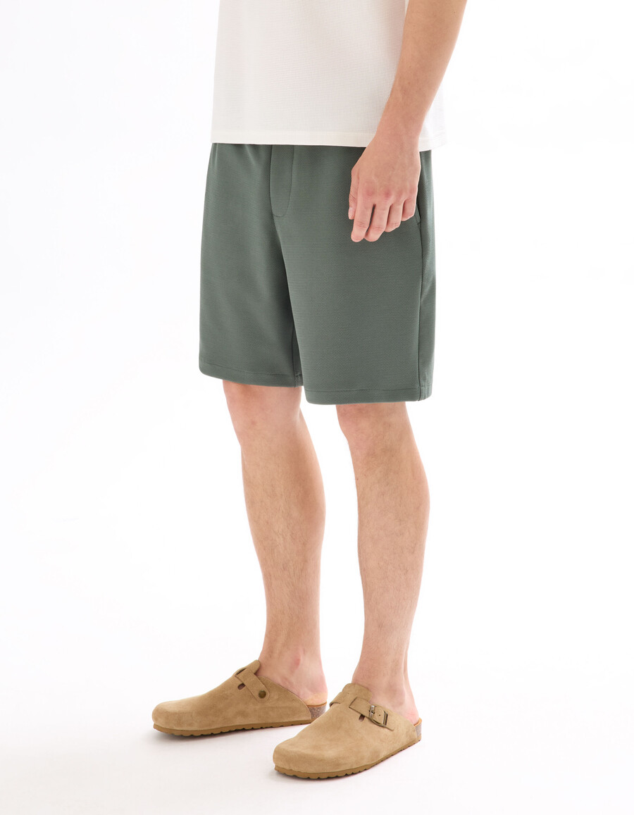 bermudas de piqué elástico