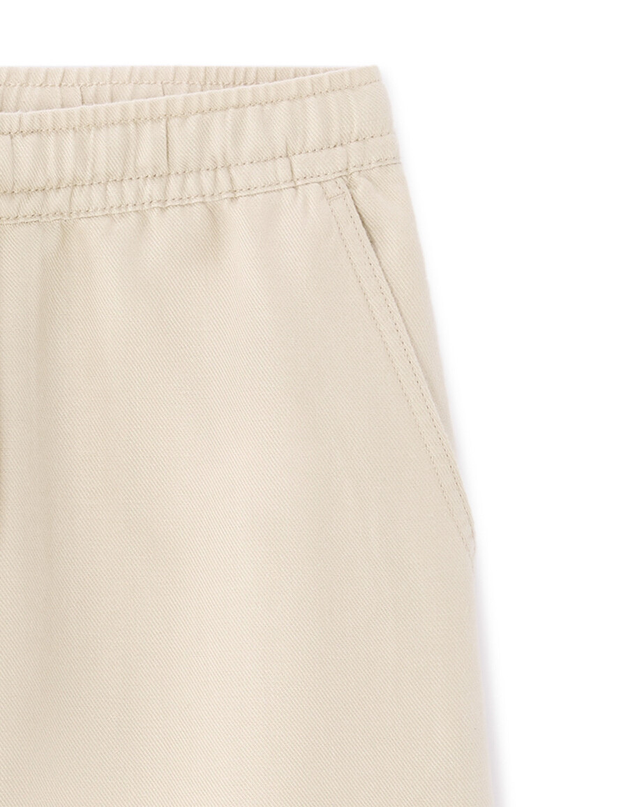 bermudas de mezcla de lino y lyocell tencel