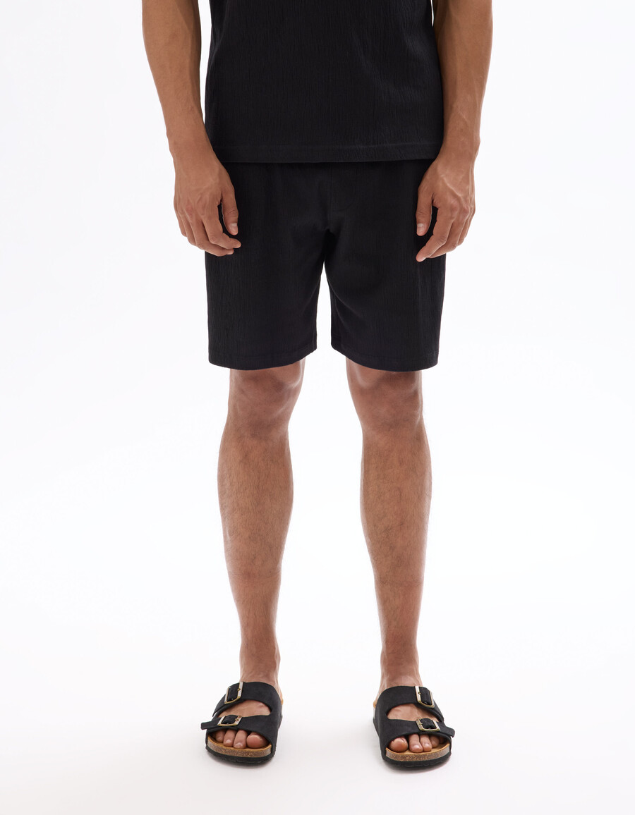 bermudas con cordón en la cintura algodón elástico