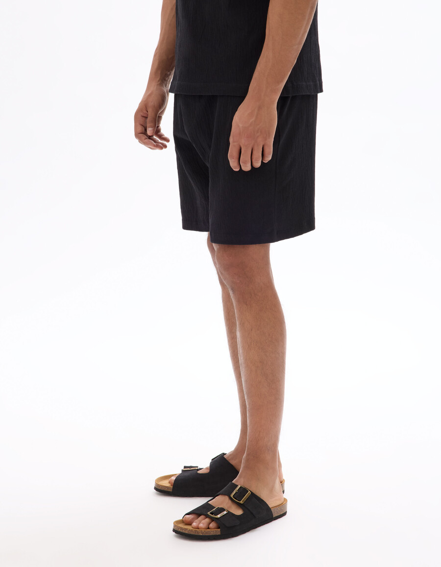 bermudas con cordón en la cintura algodón elástico