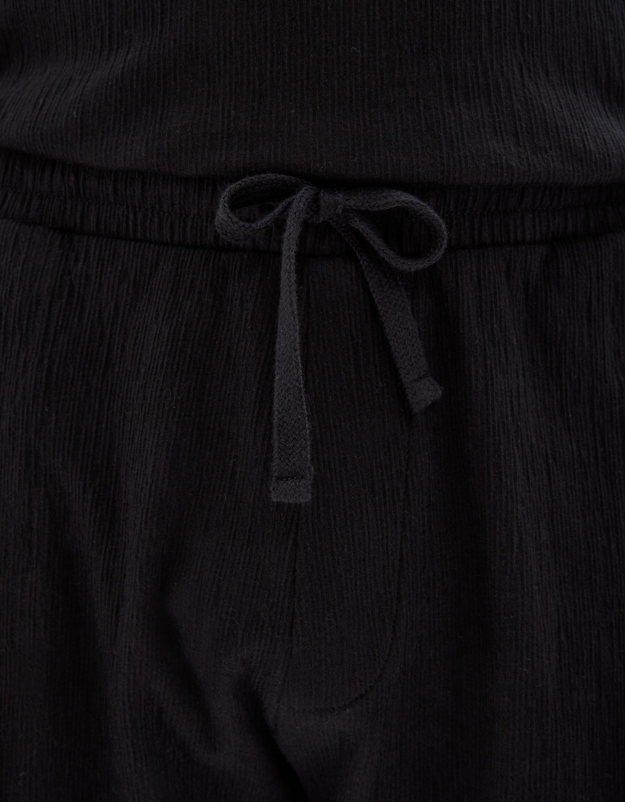 bermudas con cordón en la cintura algodón elástico
