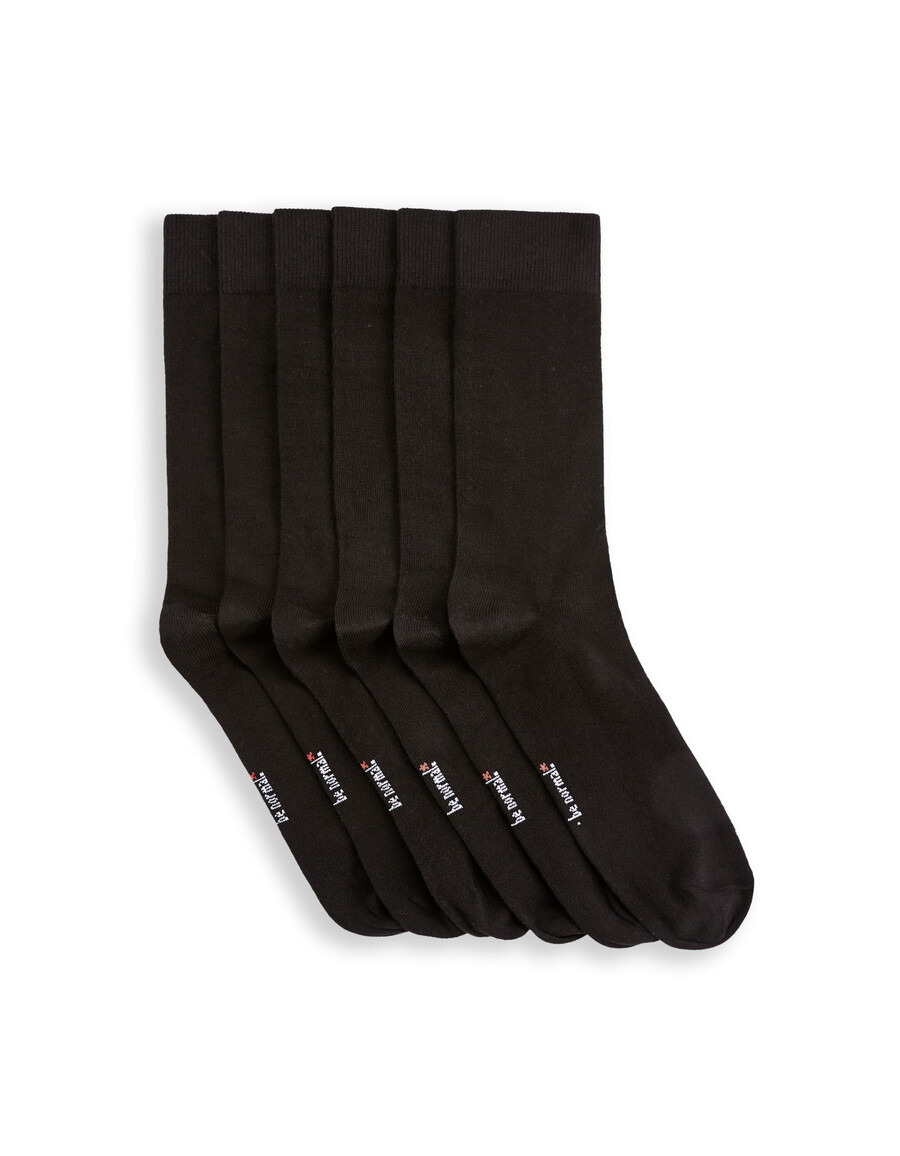 calcetines hasta la rodilla paquete de 6 algodón