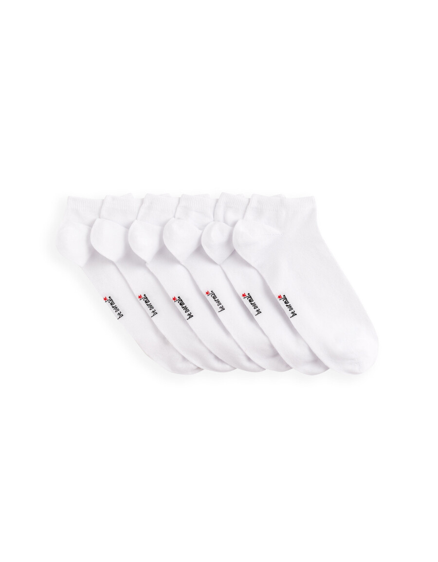 paquete de 6 pares de calcetines cortos de mezcla de algodón