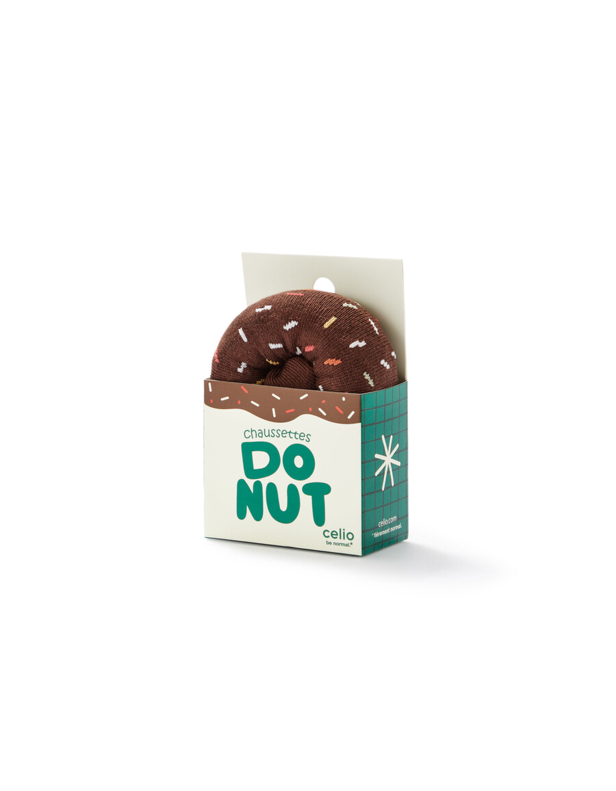 calcetines navideños de donut