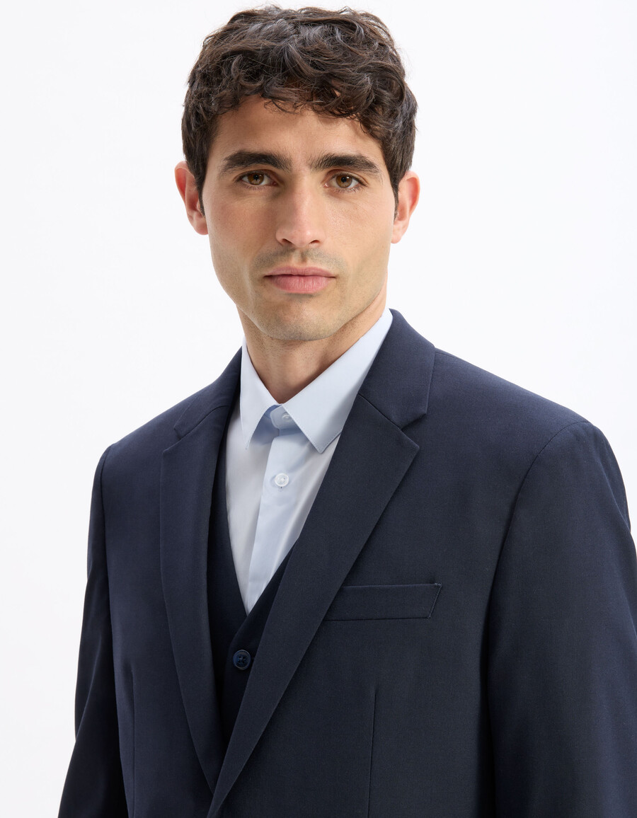 chaqueta de traje ajustada y elástica
