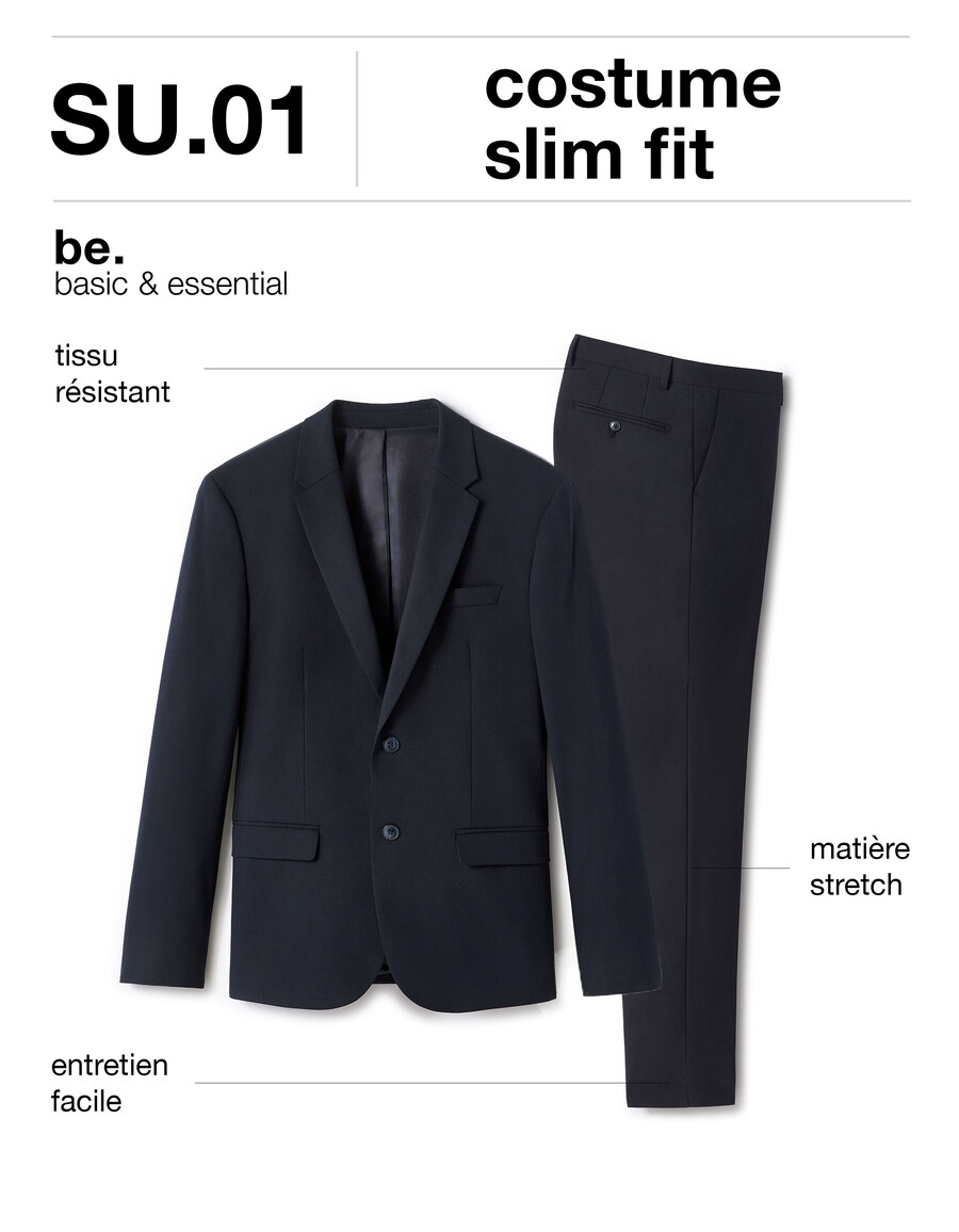 chaqueta de traje ajustada y elástica