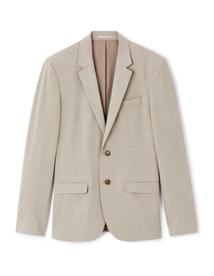 chaqueta de traje ajustada y elástica