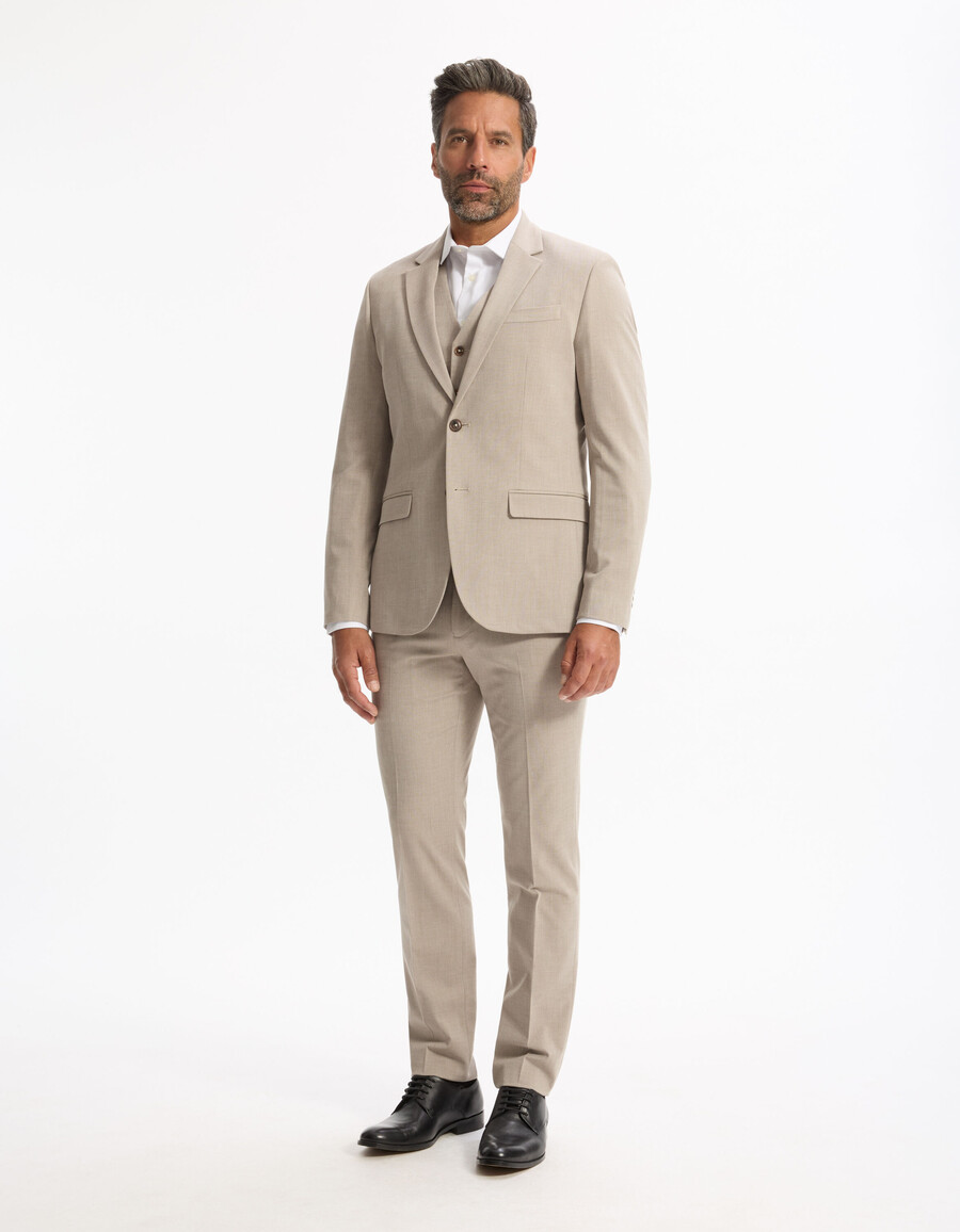 chaqueta de traje ajustada y elástica