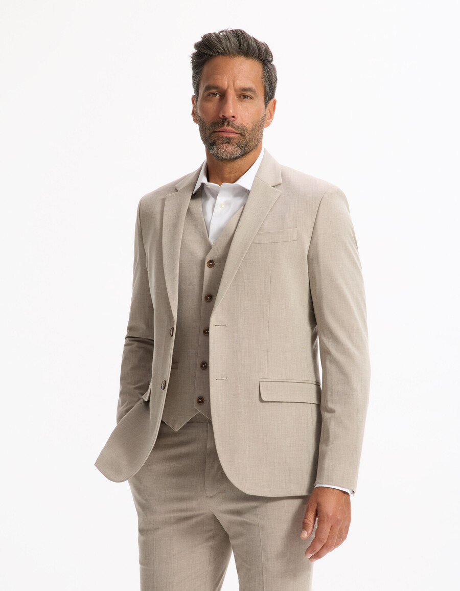 chaqueta de traje ajustada y elástica
