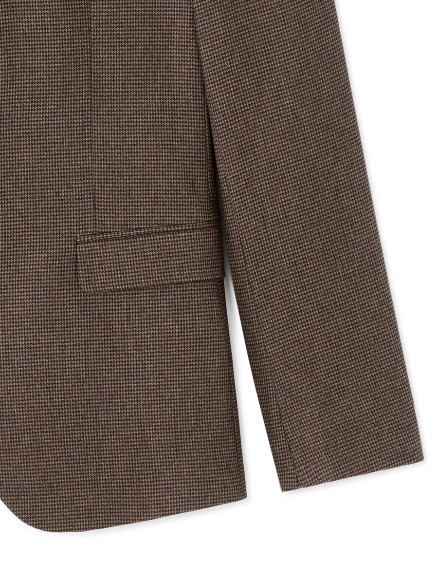 blazer de cuadros de corte entallado
