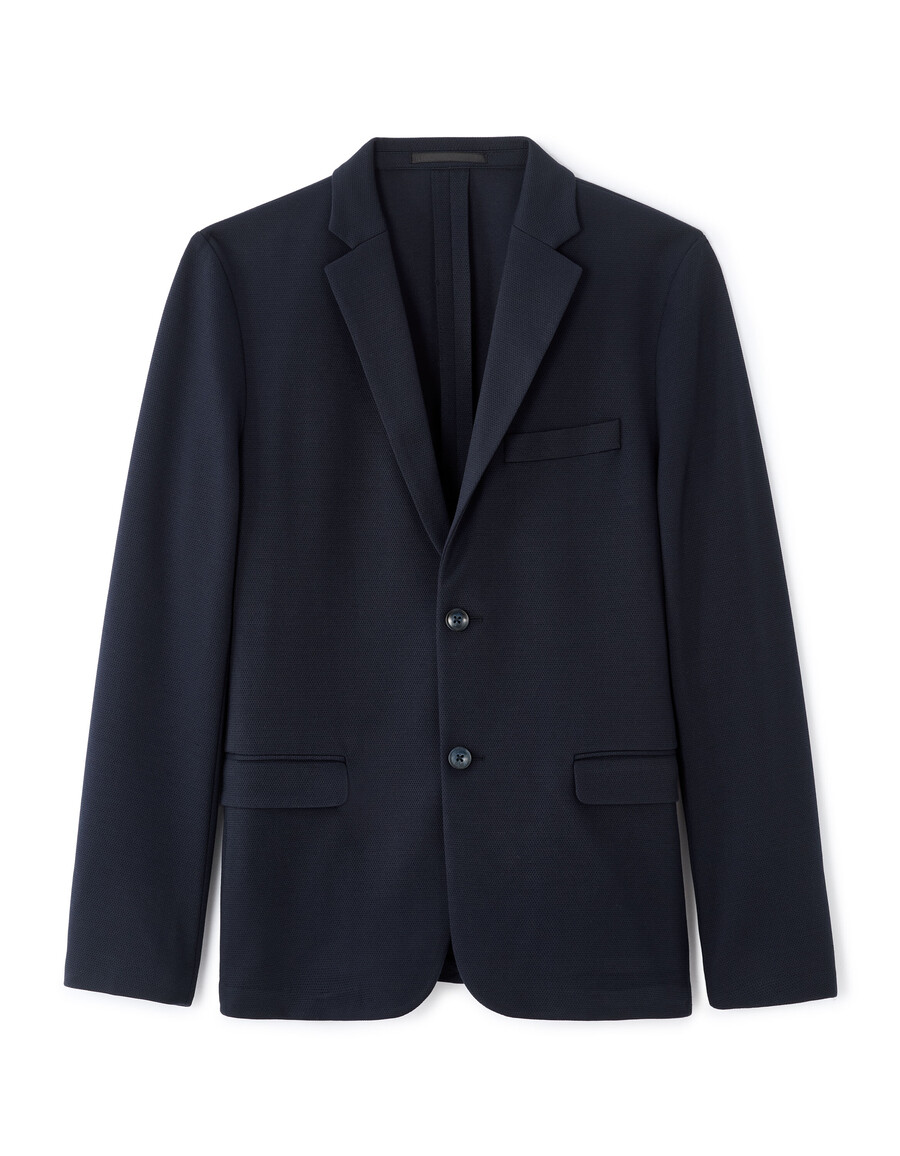 blazer elástico de tejido fino
