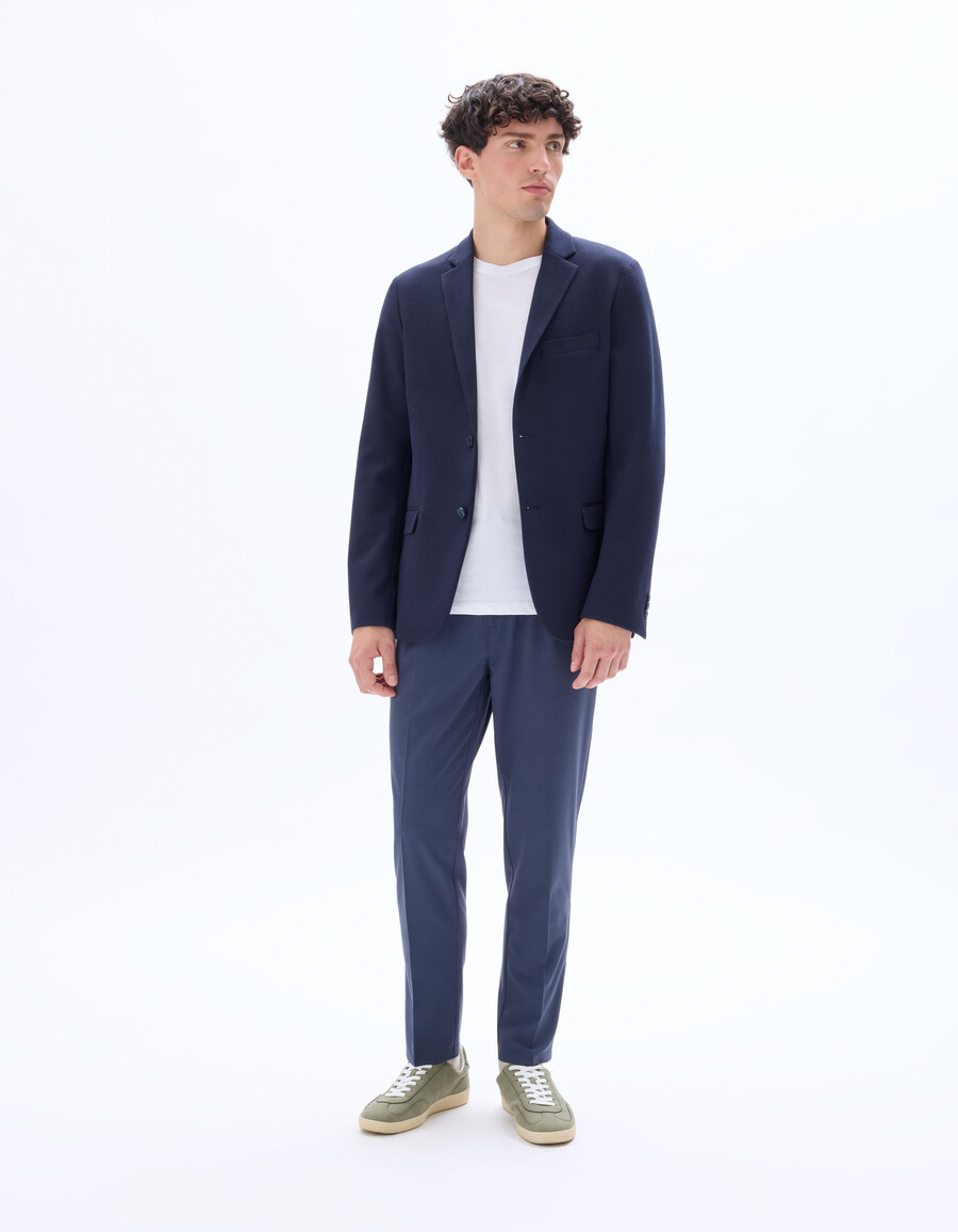 blazer elástico de tejido fino