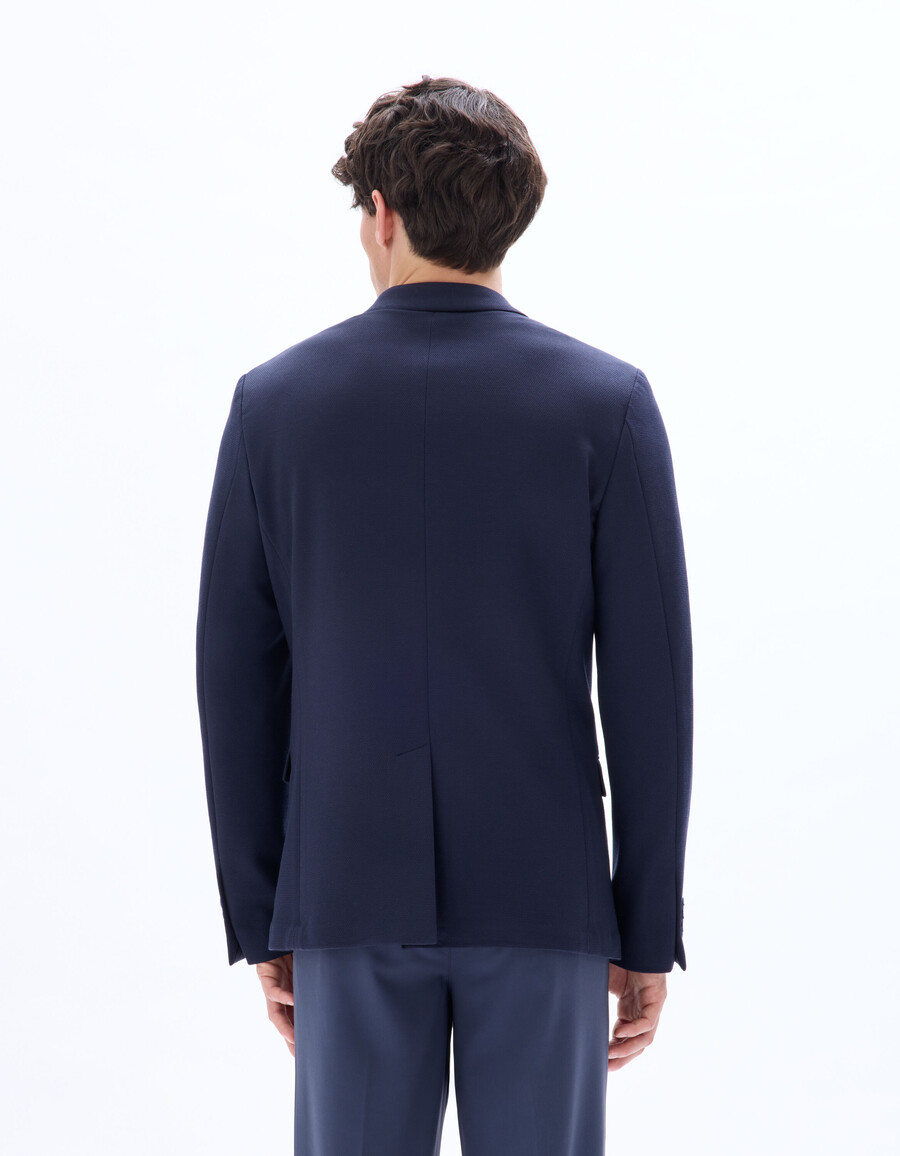 blazer elástico de tejido fino