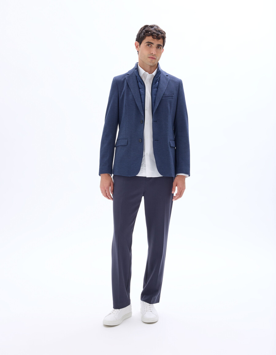 blazer con chaqueta de plumas incorporada