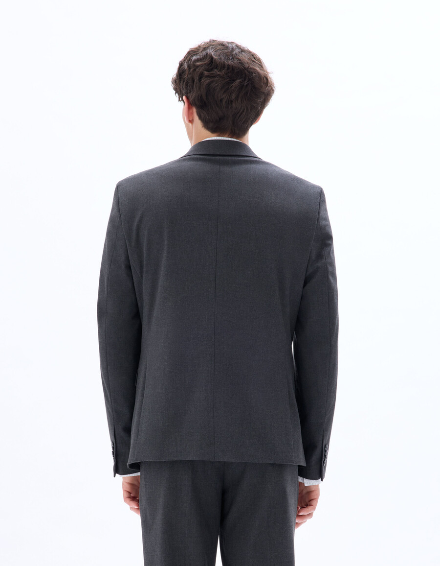 chaqueta de traje bielástica entallada