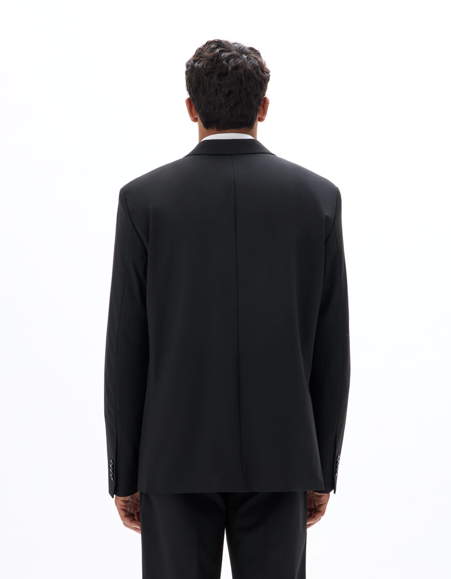 chaqueta de traje bielástica de corte regular