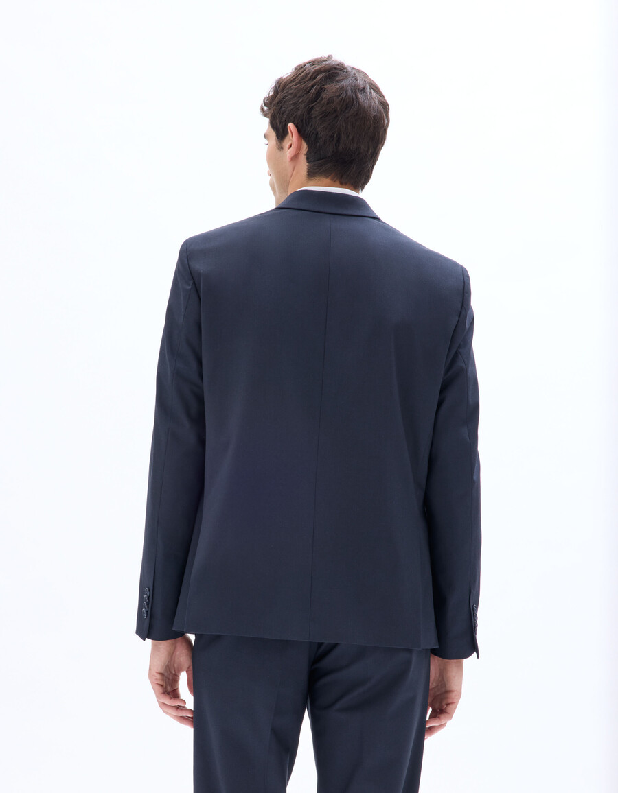 chaqueta de traje bielástica regular