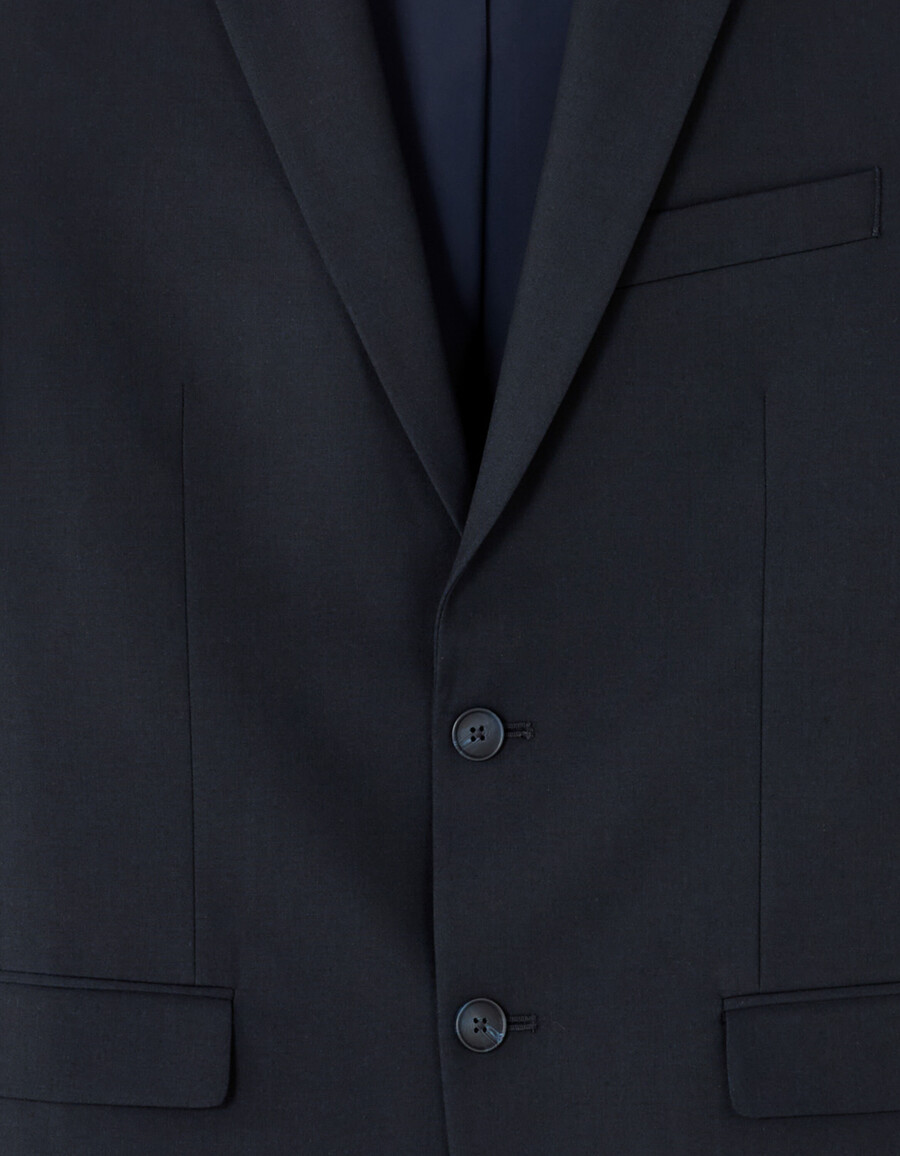 chaqueta de traje bielástica regular