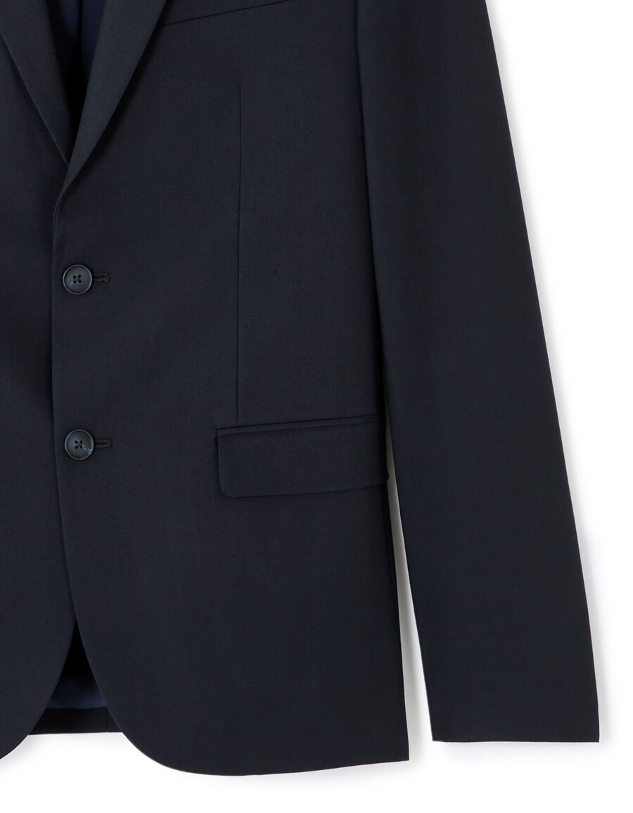 chaqueta de traje bielástica regular
