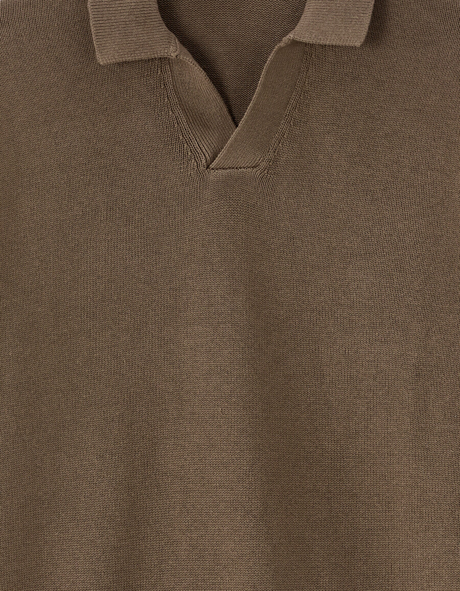 suéter oversize con cuello en v 100 algodón
