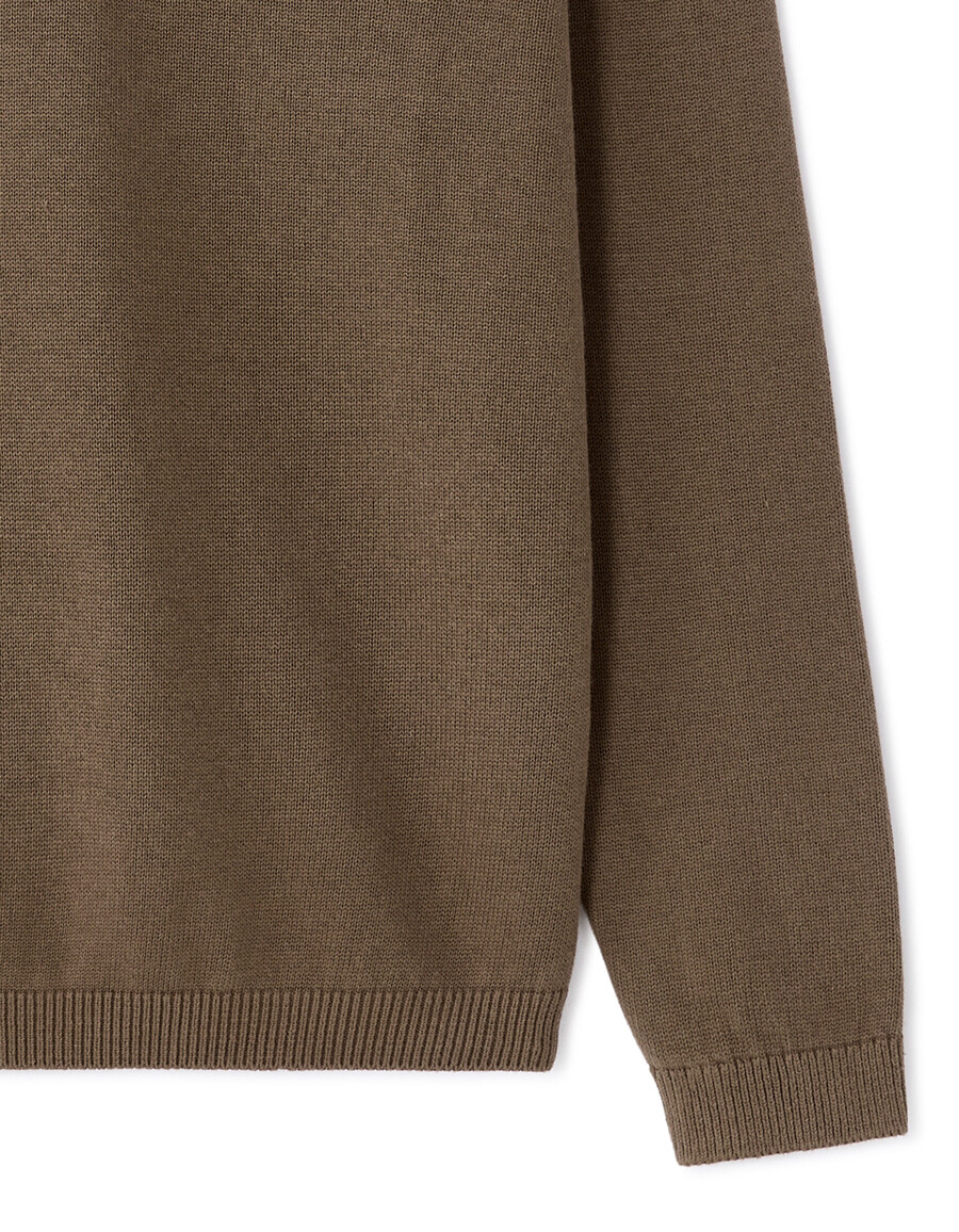 suéter oversize con cuello en v 100 algodón
