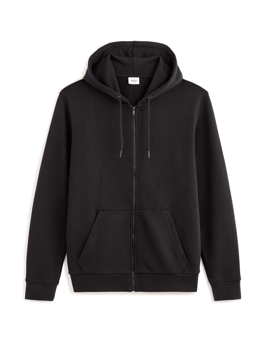 sudadera con capucha y cremallera 100 algodón