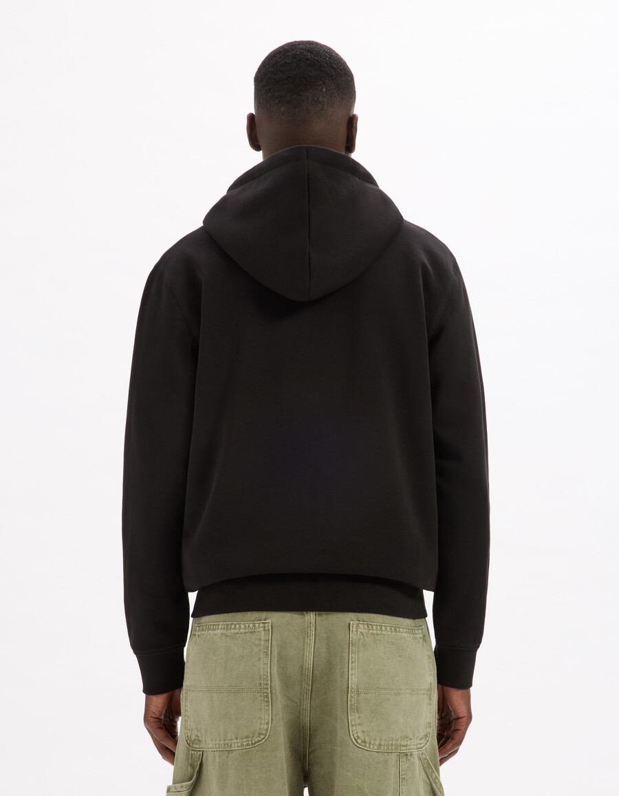 sudadera con capucha y cremallera 100 algodón