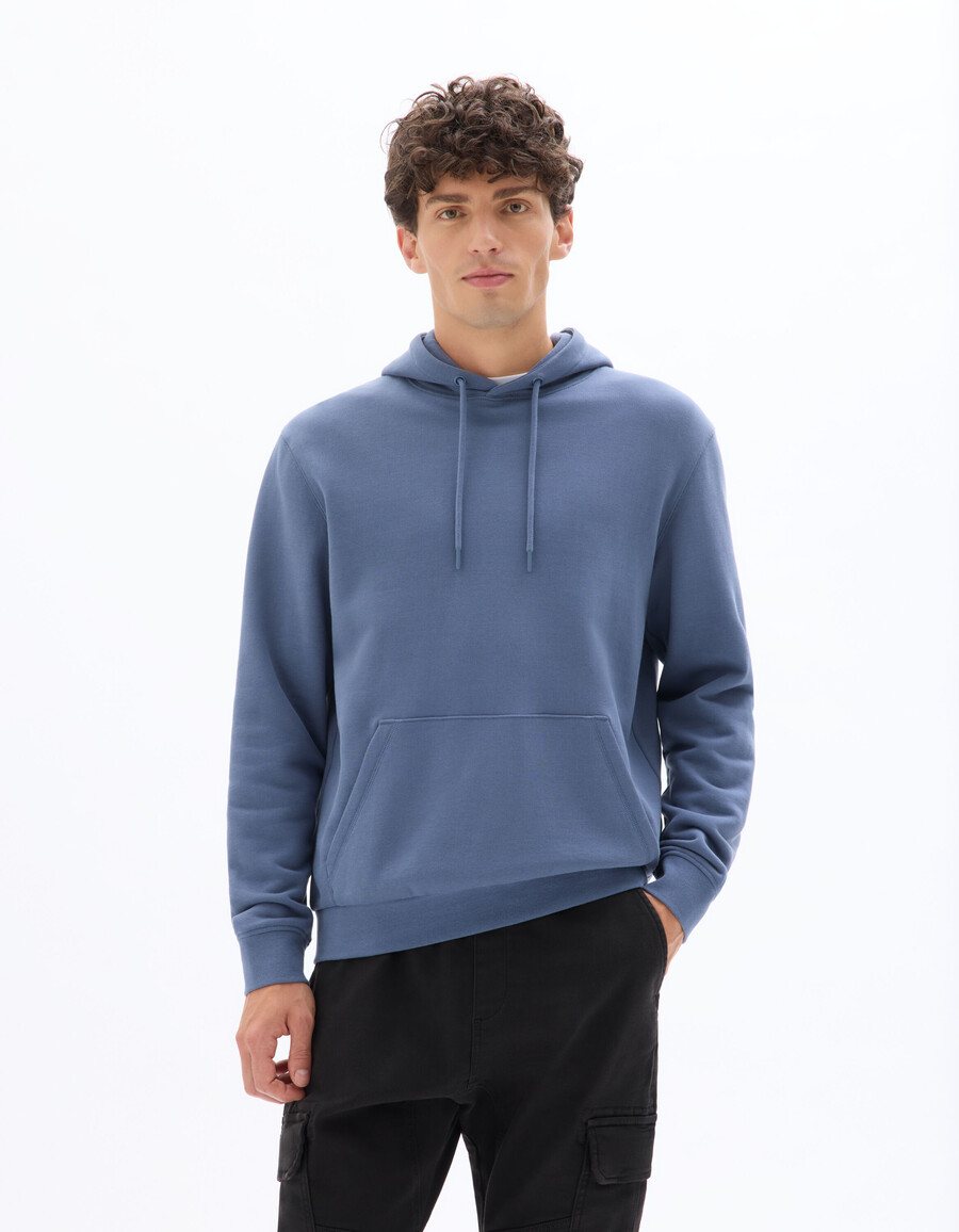 sudadera con capucha de corte regular 100 algodón
