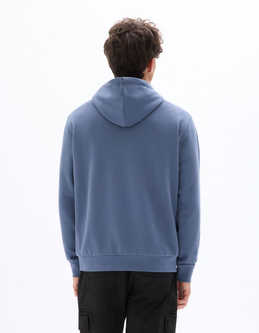 sudadera con capucha de corte regular 100 algodón