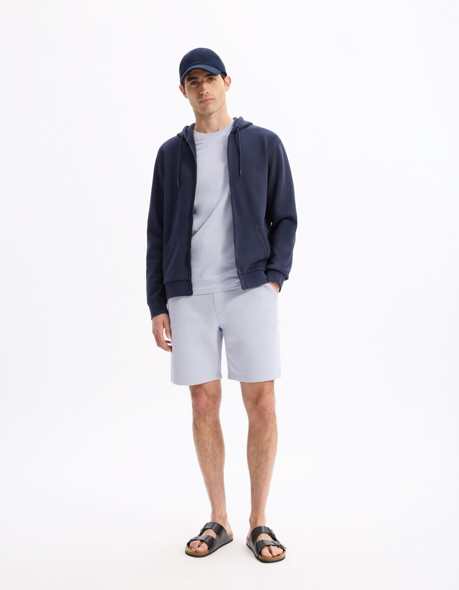 sudadera con capucha y cremallera 100 algodón