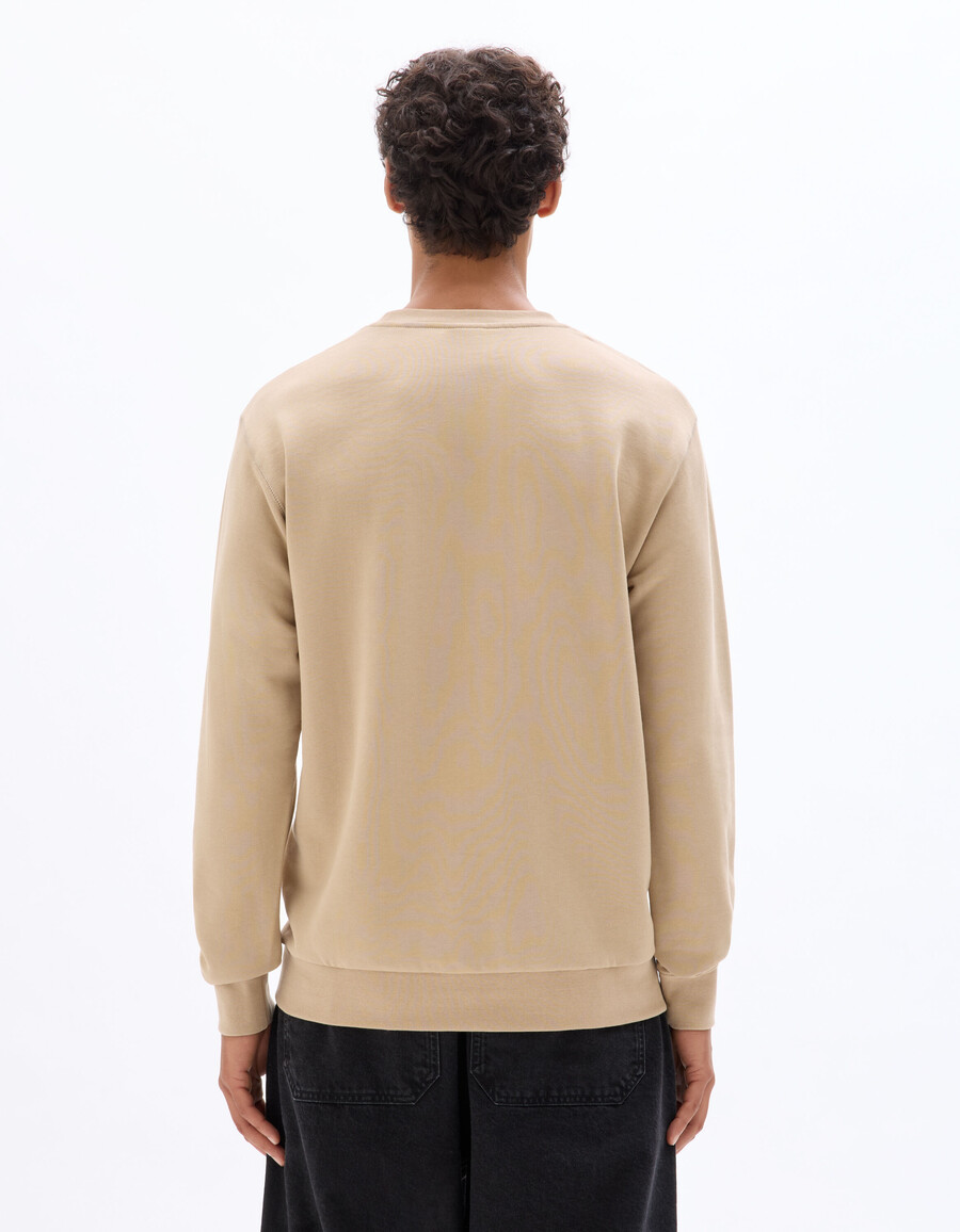 sudadera de cuello redondo regular 100 algodón