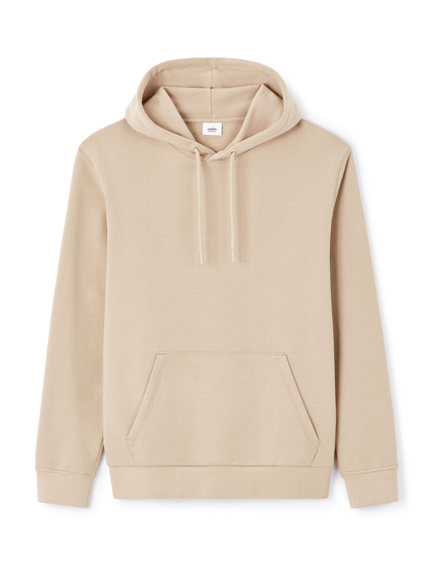 sudadera con capucha de corte regular 100 algodón