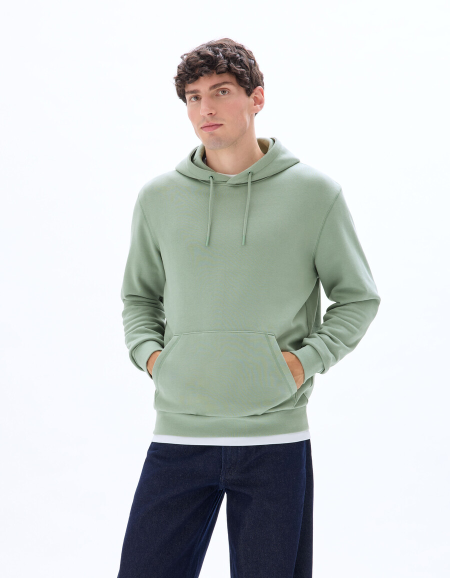 sudadera con capucha de corte regular 100 algodón