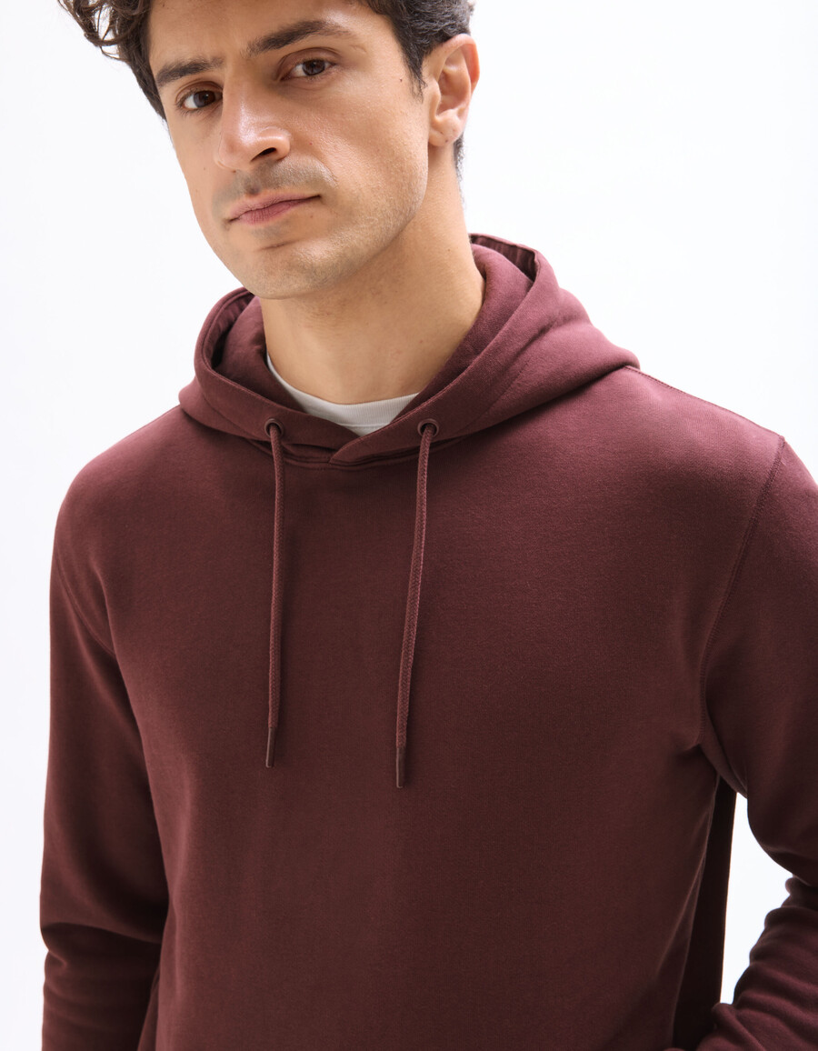 sudadera con capucha de corte regular 100 algodón