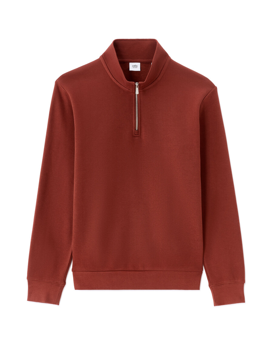 sudadera de cuello camionero de corte regular