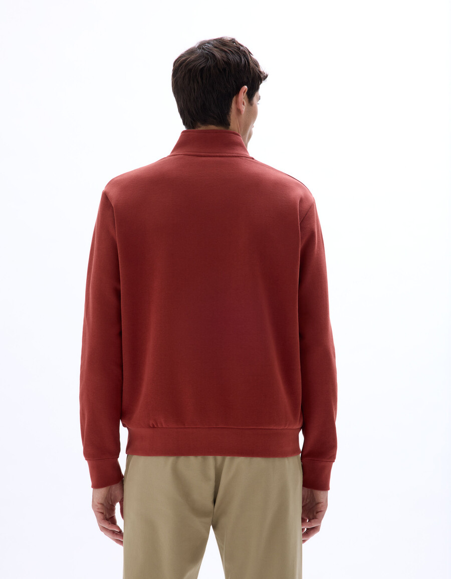 sudadera de cuello camionero de corte regular