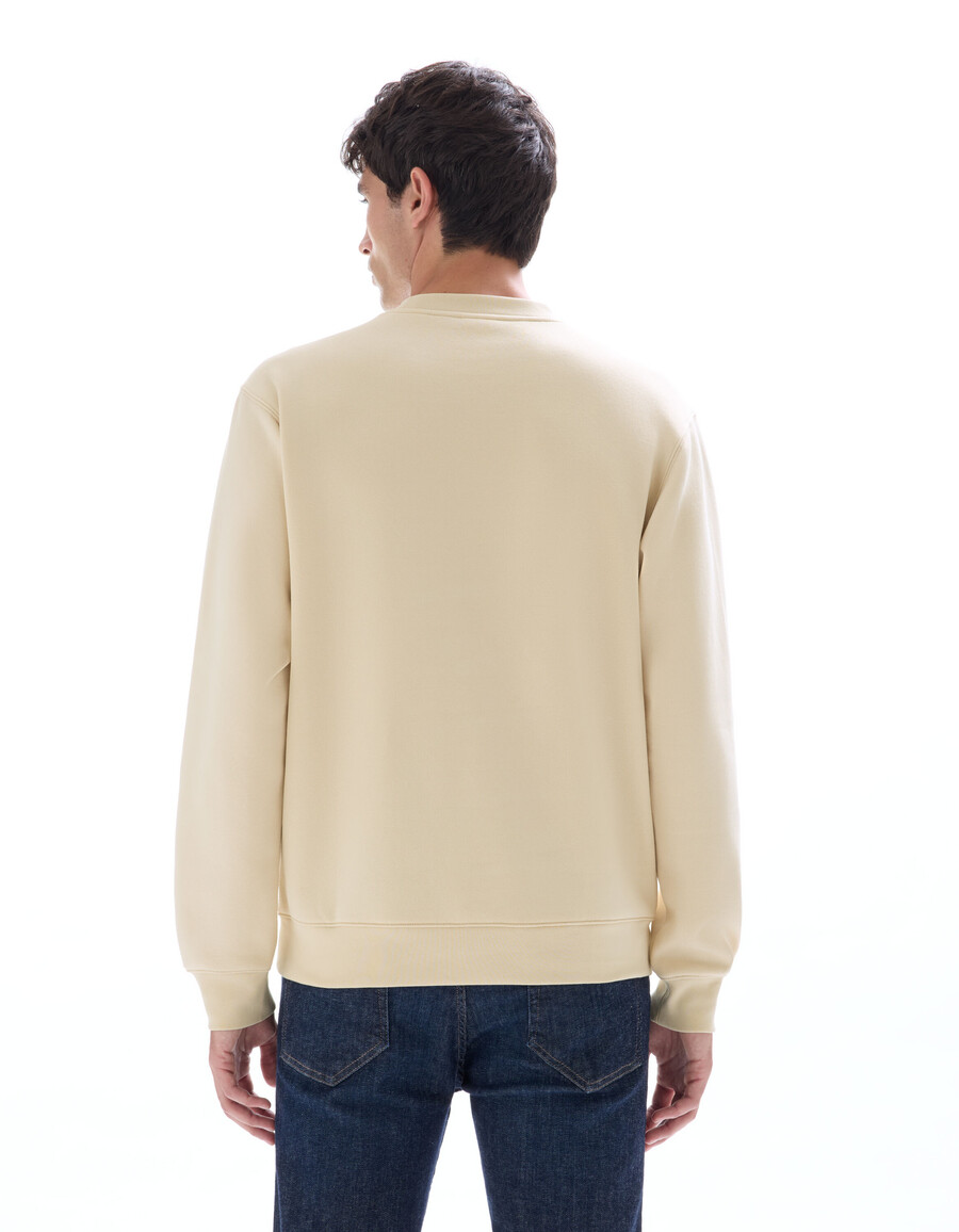 sudadera de cuello redondo y corte regular con estampado asiático