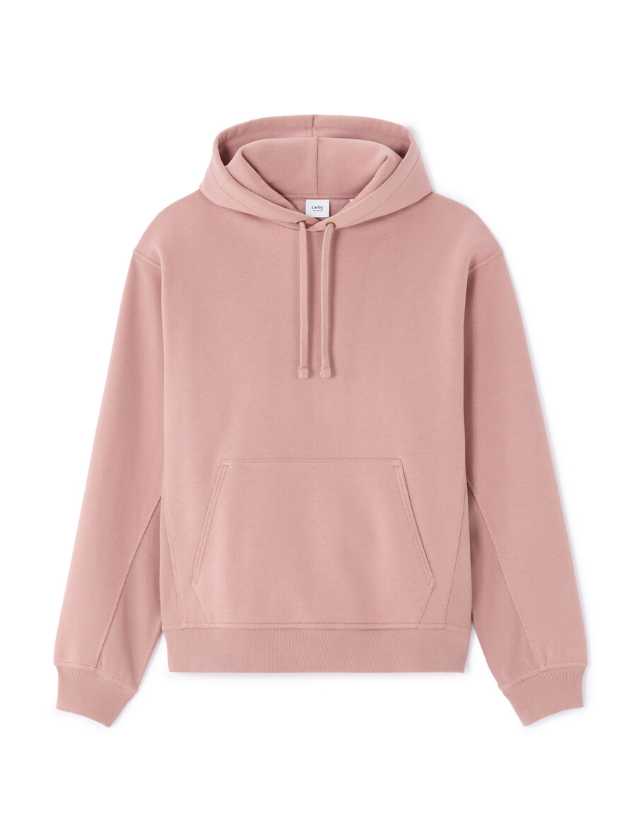 sudadera con capucha y cremallera de gran tamaño