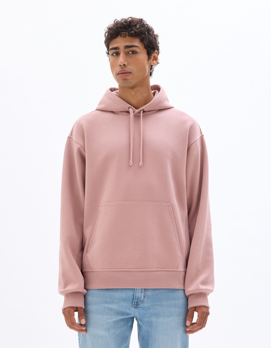 sudadera con capucha y cremallera de gran tamaño